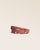 Notre ceinture Marina Renouard en cuir façon vigogne terracotta, vue de face en studio.