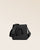 Notre sac Tilbury en cuir façon vigogne noir vu de face.